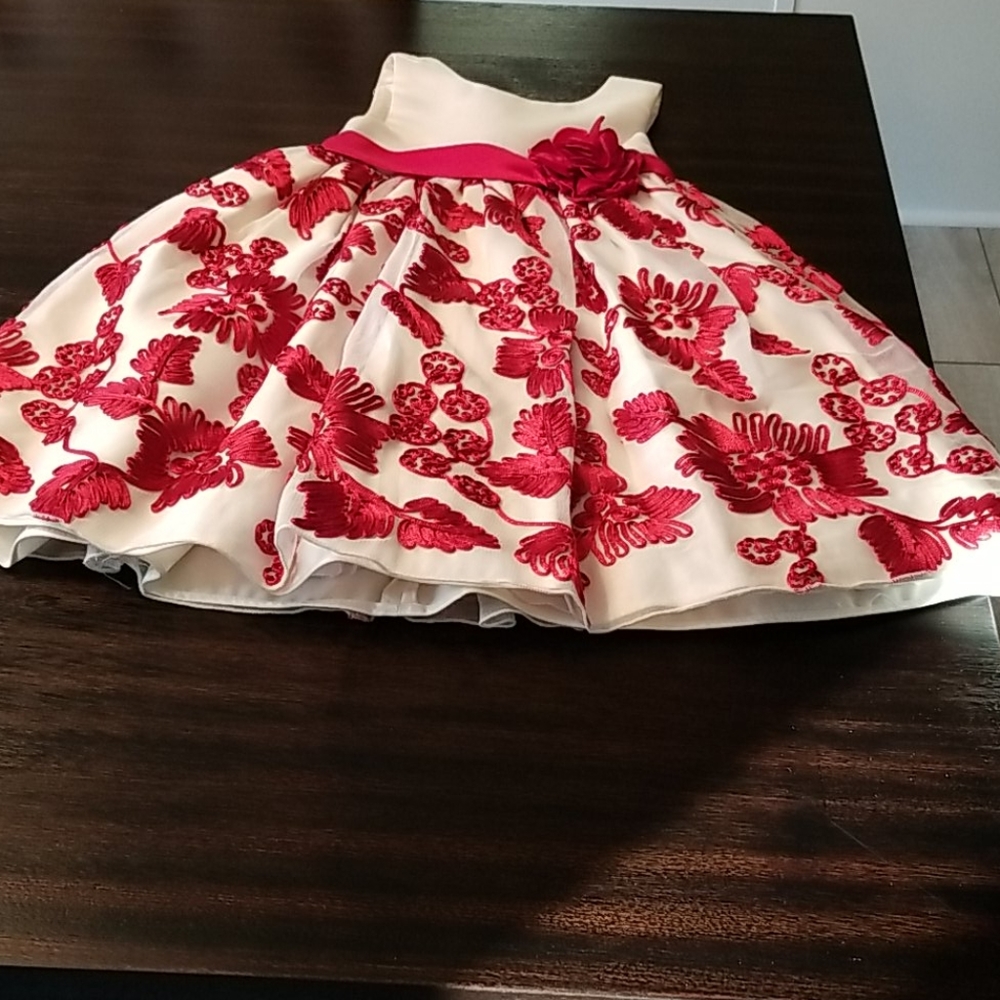 Georgous Red and Ivory Dress!